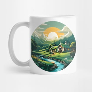 A Hobbit Hole House Mug